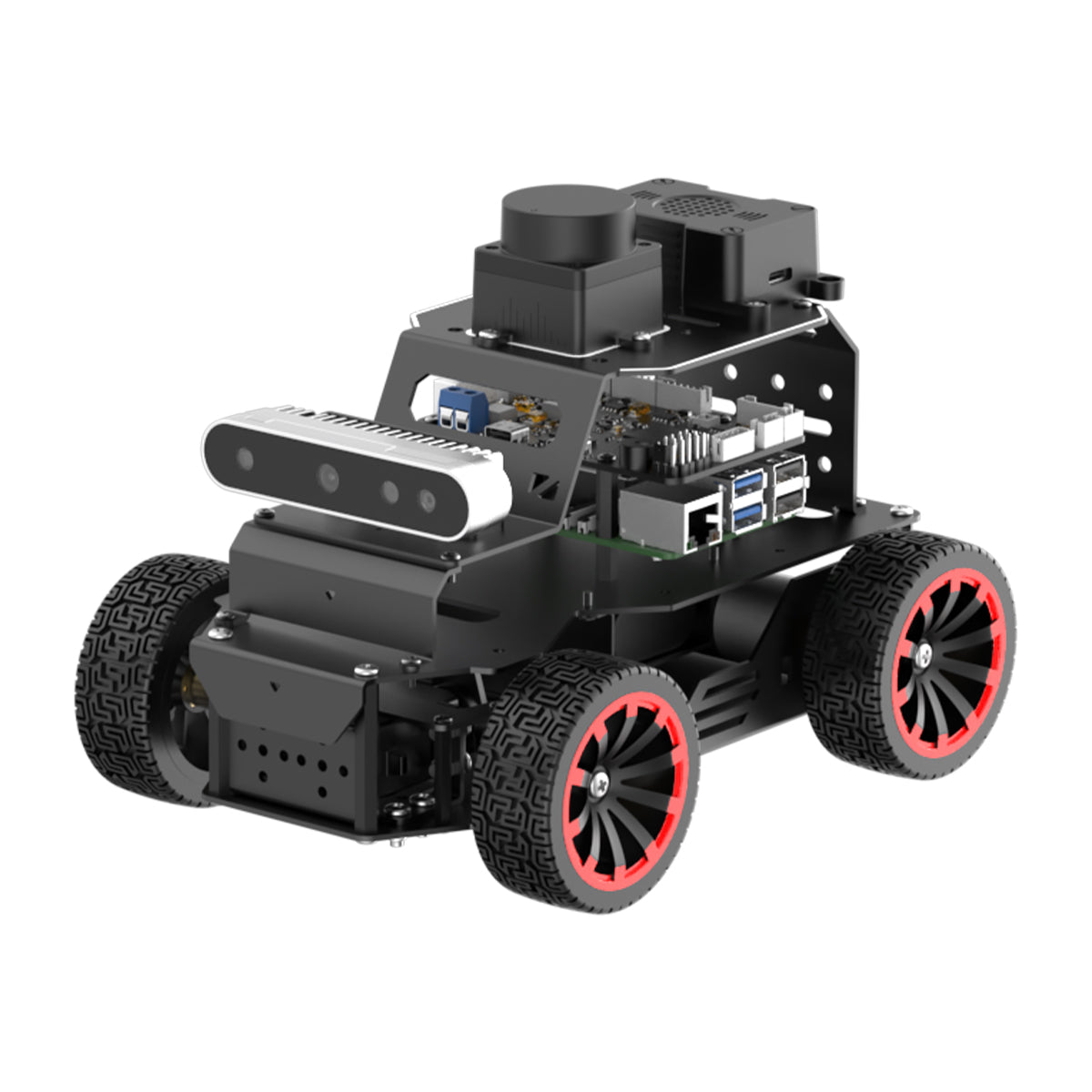 Hiwonder MentorPi A1 Raspberry Pi Robot Car – Ackerman Chassis, ROS2 AI Coding Robot with Large AI model ChatGPT, SLAM and Autonomous Driving