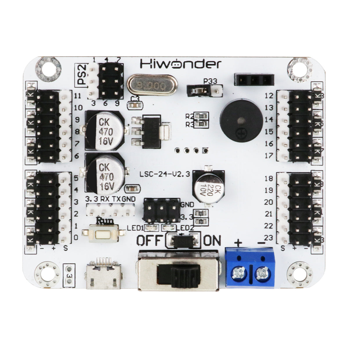 LSC-24: Hiwonder 24 Channel Digital Servo Controller with 16M Memory/Arduino Compatible