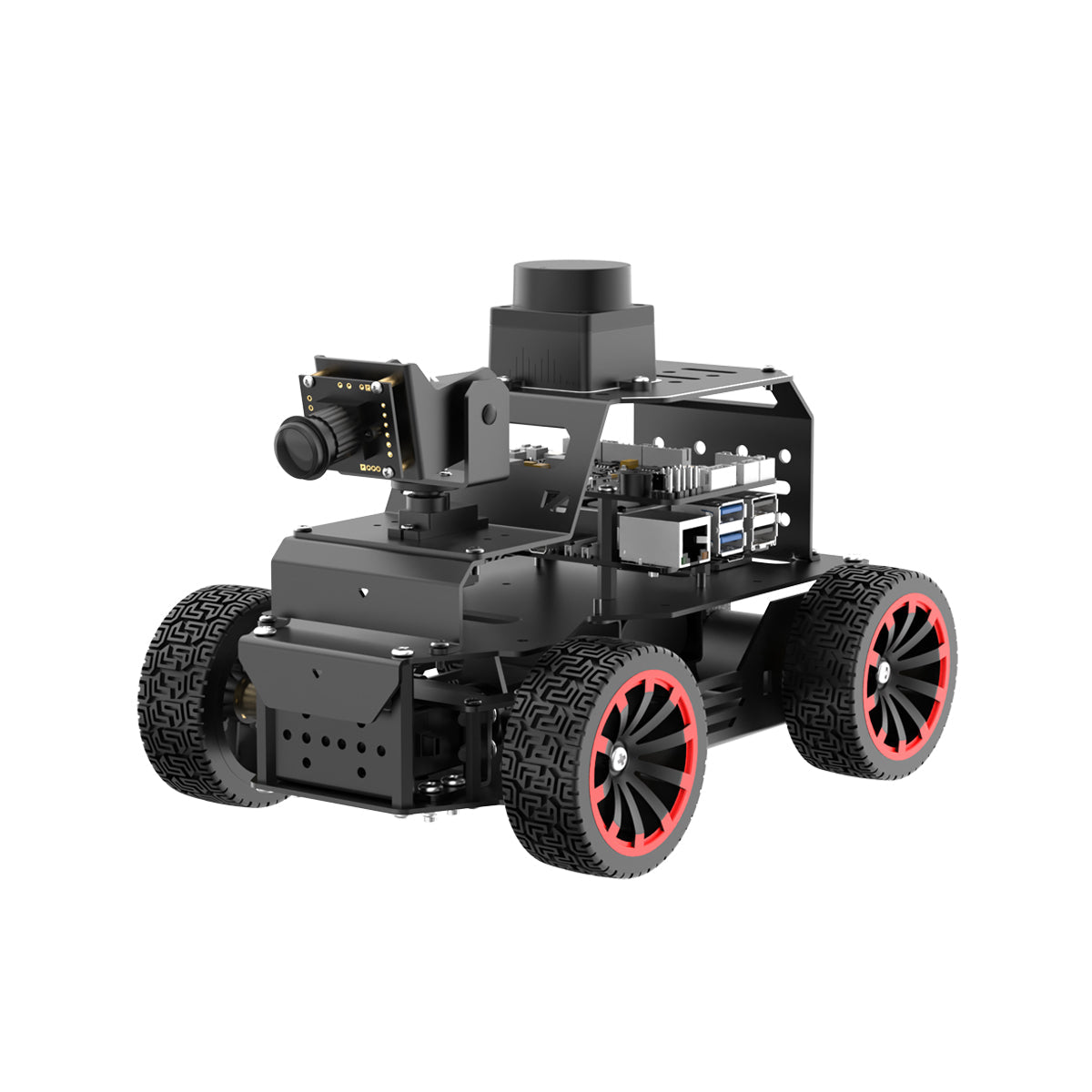 Hiwonder MentorPi A1 Raspberry Pi 5 Robot Car, Ackerman Chassis 2DOF Monocular Camera ROS2-HUMBLE Support SLAM and Autonomous Driving
