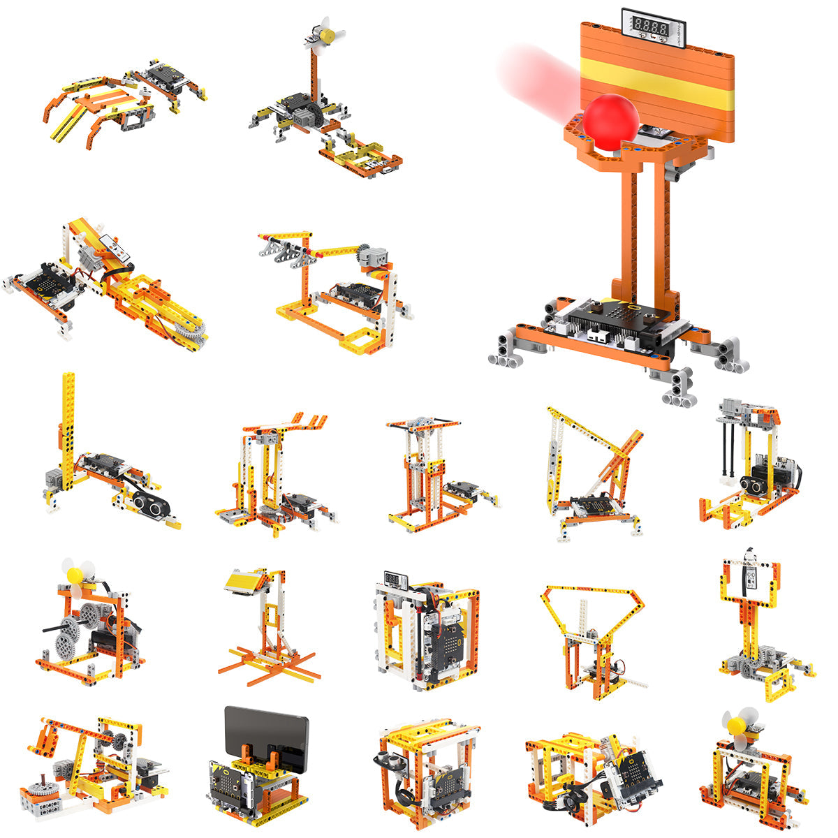 DaDa:bit DIY Building Blocks Kit with 200+ Structural Parts for Building Inventions