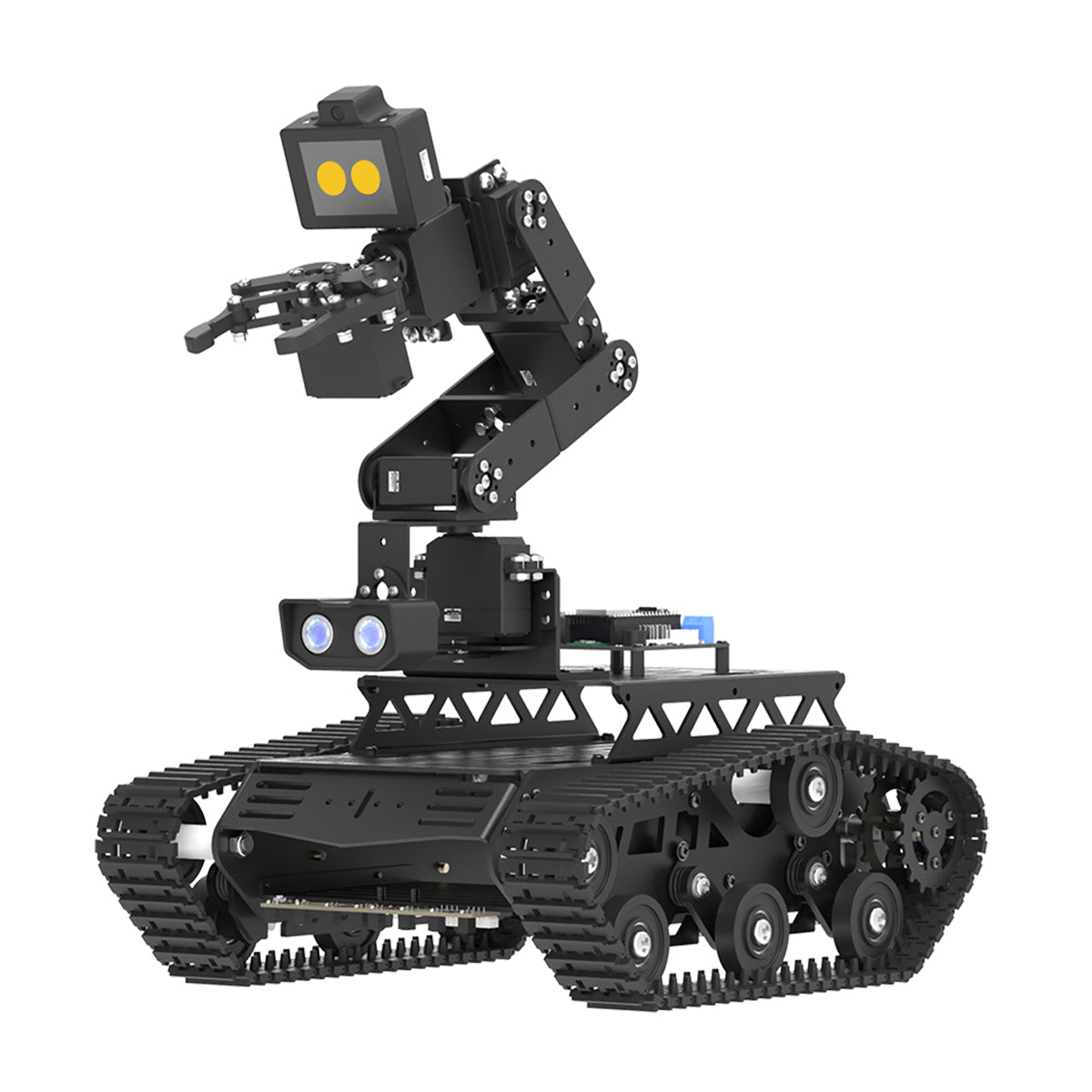 Hiwonder Tankbot Large AI Model Tank Robot Car with Robotic Arm, ESP32 Controller, Vision & Voice Interaction