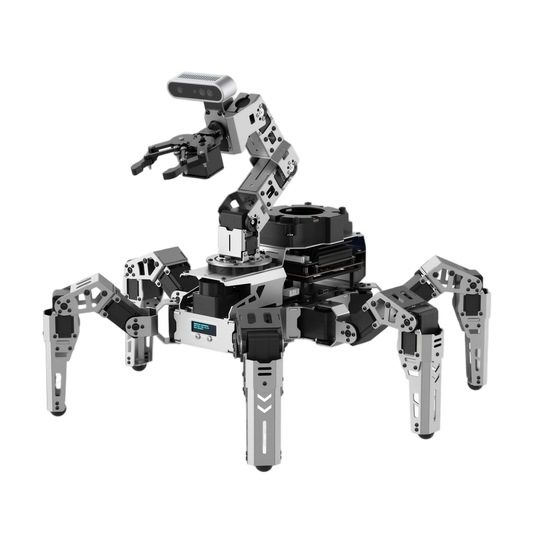 ROSpider ROS2 Hexapod Robot with Jetson/Raspberry Pi, Multimodal Large AI Models, ChatGPT, 3D Vision, SLAM Mapping & Navigation