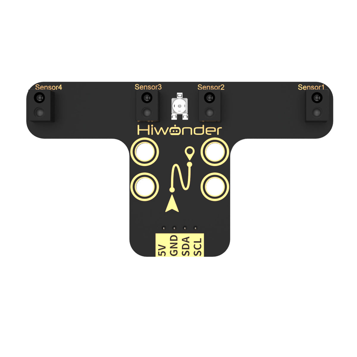 Hiwonder 4-Channel IR Line Follower Sensor – I2C Module for Line Following Robot
