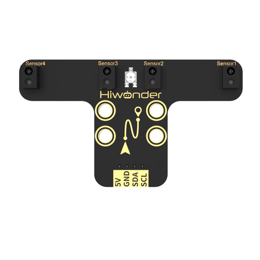 Hiwonder 4-Channel IR Line Follower Sensor – I2C Module for Line Following Robot