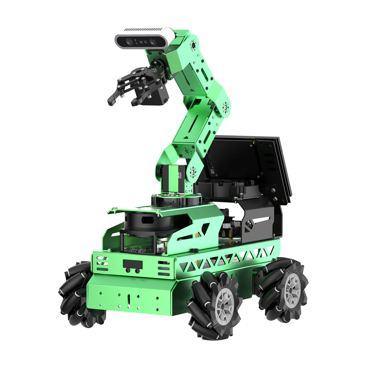 Hiwonder JetRover JETSON Robot Car with AI Vision Robotic Arm, Supports ROS1 & ROS2, with AI Large Model (ChatGPT), SLAM Mapping/Navigation, AI Voice Interaction, Intelligent Sorting