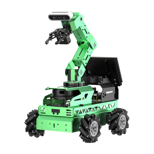 Hiwonder JetRover JETSON Robot Car with AI Vision Robotic Arm, Supports ROS1 & ROS2, with AI Large Model (ChatGPT), SLAM Mapping/Navigation, AI Voice Interaction, Intelligent Sorting