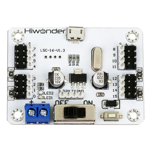 LSC-16: Hiwonder 16 Channel Servo Controller with Over-Current Protection