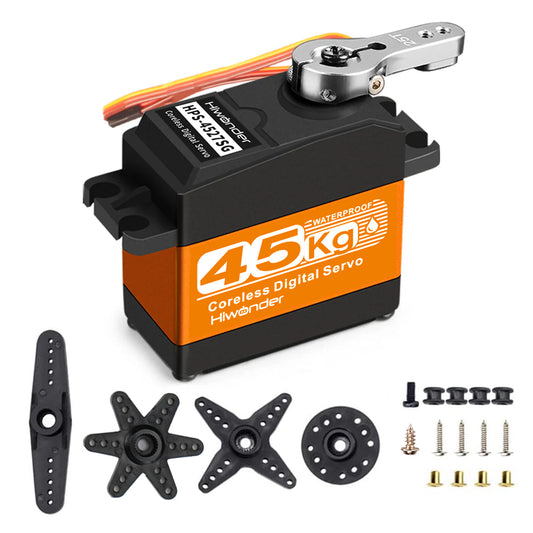 Hiwonder HPS-4527SG High-Speed Coreless Servo 45KG High Torque, Stainless Steel Gear, Waterproof, Suitable for Robot DIY and RC Cars, with 270° Controllable Angle