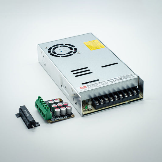 ODrive Regen Clamp and 48V 600W High Peak Power Supply Kit - IEC to Spade Terminals