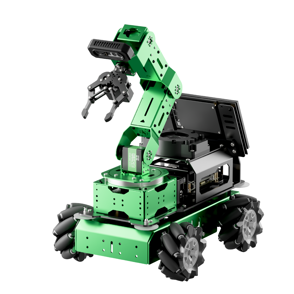 Hiwonder JetArm Pro ROS1 ROS2 3D Vision Robot, with Multimodal AI Model (ChatGPT), AI Voice and Vision Interaction, Support Chassis, Sliding Rail, Conveyor Belt Add-on