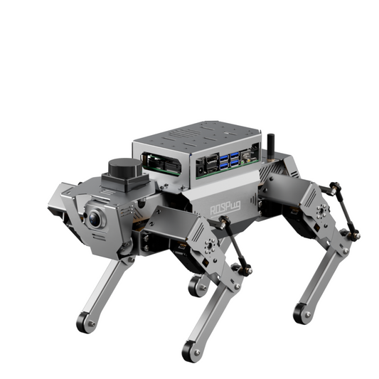 Hiwonder ROSPug Quadruped Bionic Robot Dog Powered by Jetson Nano ROS Open Source Python Programming