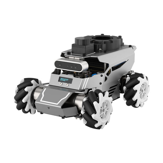 Hiwonder ROSOrin ROS2 Smart Car, Multimodal Large AI Model ChatGPT / Gemini / Grok / Llama, SLAM Navigation Programming, Mecanum Wheels Robot